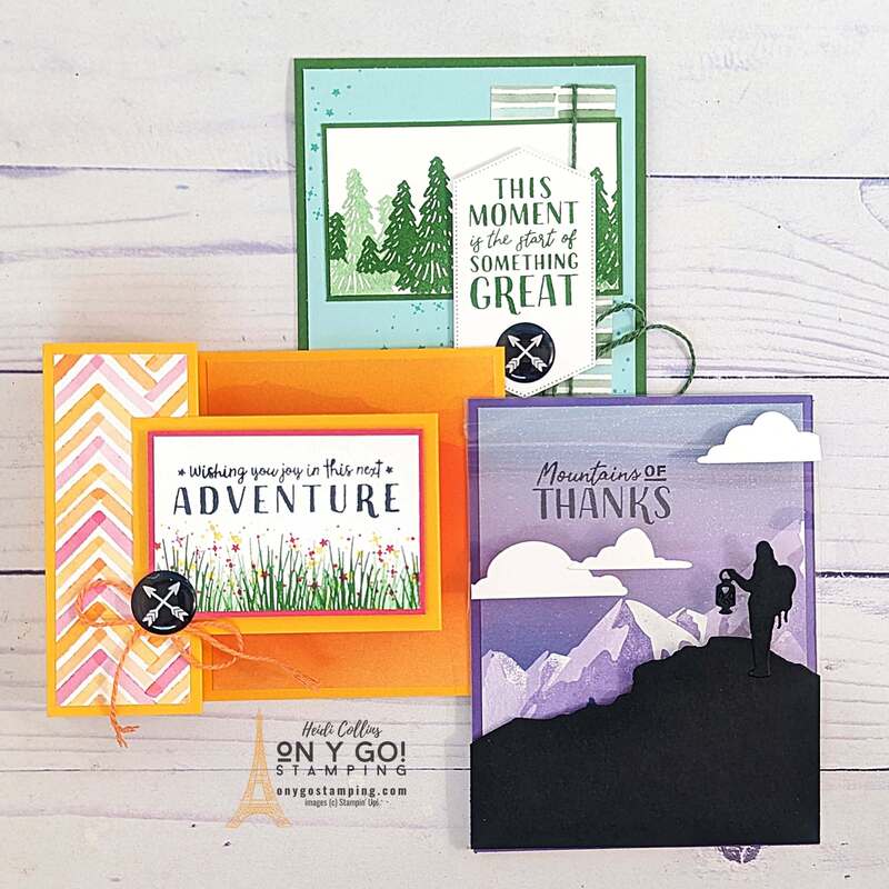 Are you looking for a way to add some extra fun and creativity to your card-making projects? Then join me for my online card class featuring the Stampin' Up! Greatest Journey stamp set! I'll teach you how to create beautiful and creative cards with patterned paper and rubber stamps - it even includes 2 fun fold cards. This is sure to be an inspiring journey that you won't want to miss!