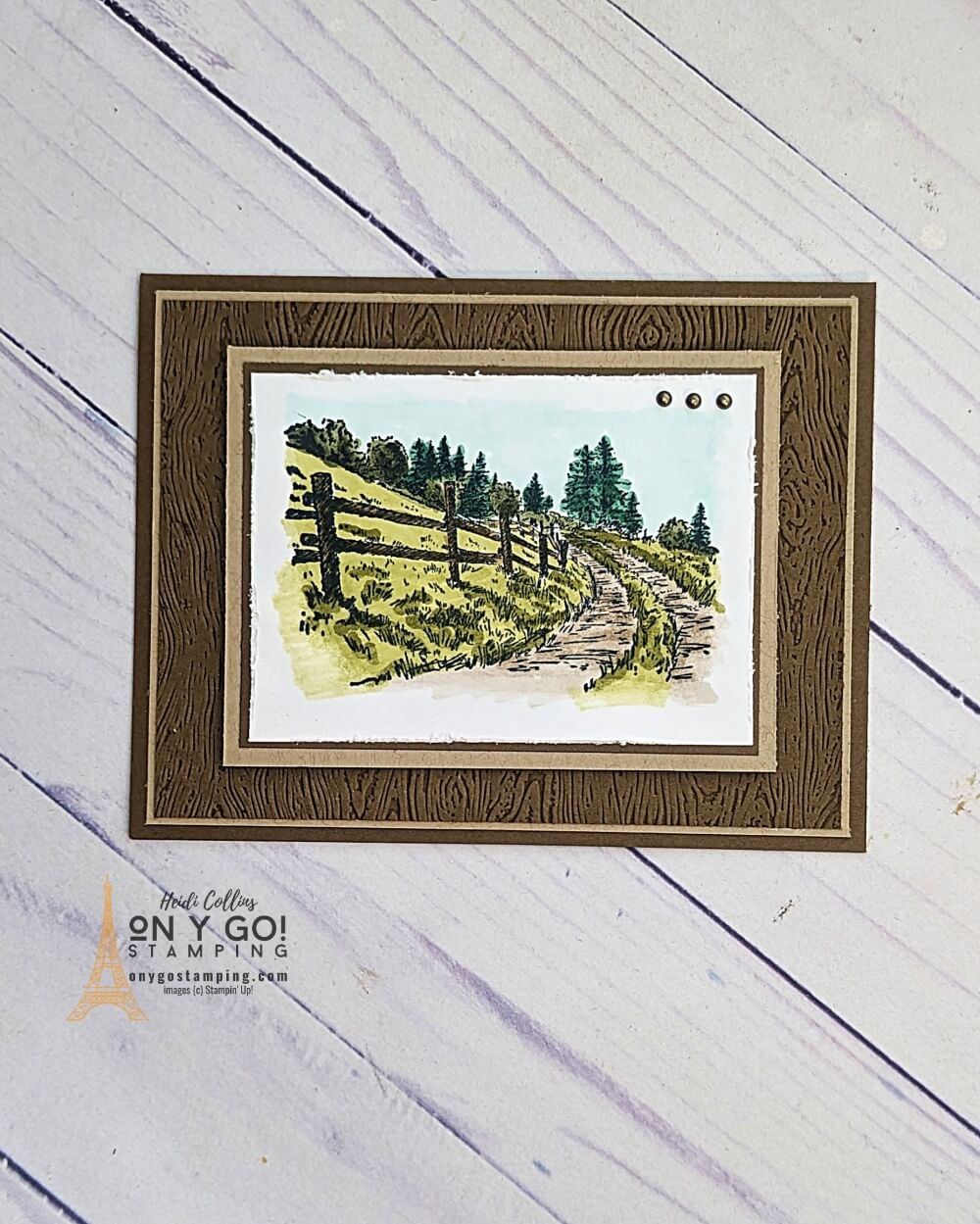 Use Stampin' Blends alcohol markers to color the images of the In the Country stamp set from Stampin' Up!® Get these stamps for free during Sale-A-Bration 2023.