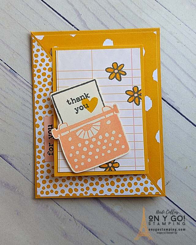 Discover the joy of crafting a unique Fun Fold Thank You card using the charming Just My Type stamp set from Stampin' Up! Elevate your card-making game with our easy-to-follow video tutorial and create a masterpiece that beautifully blends functionality with aesthetics. Don't just send a thank you note, send a floral delight that unfurls like a story. Dive in now, see the video tutorial and infuse love and creativity into every fold.