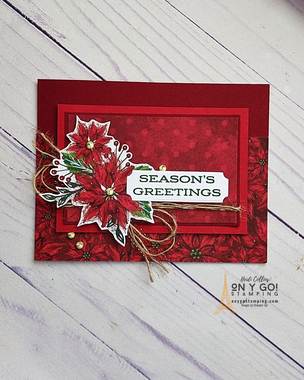 Use the Leaves of Holly stamp set and Boughs of Holly patterned paper from Stampin' Up!® to create beautiful handmade holiday cards.