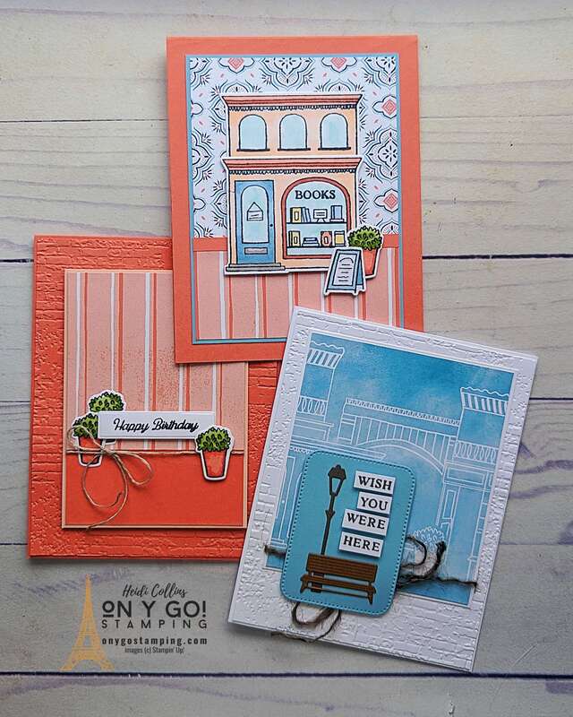 Awaken your inner artist and step into the delightful world of handmade cards! Discover how to use the Let's Go Shopping stamp set, Les Shoppes patterned paper, and popular Stampin' Up! tools to create charming cards featuring quaint shops. Add a personal touch to your greetings and create memories that will be cherished. Don't miss out, see the video tutorial today and start your creative journey!