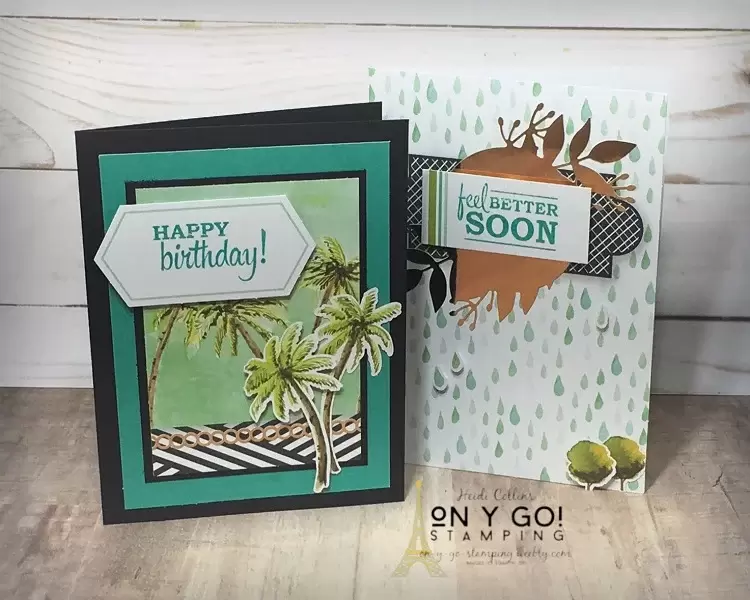 Alternative card making ideas for the Looking Up! all inclusive card kit from Stampin' Up!