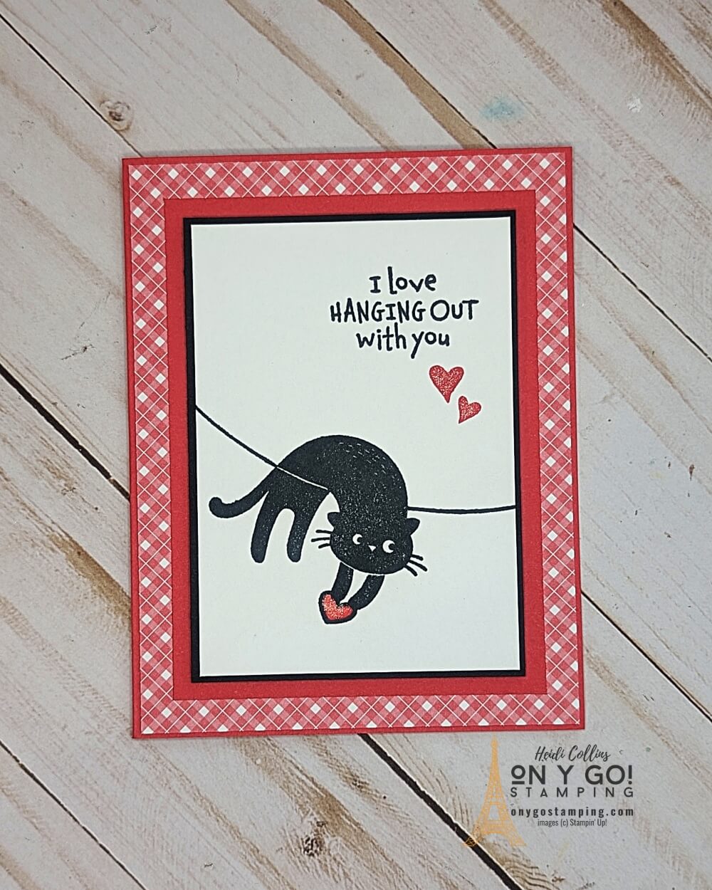 This Valentine's Day, make your sweetheart melt with handmade cards using the Love Cats stamp set and Country Gingham patterned paper from Stampin' Up! Let the love of cats shine through with this set of adorable kitties, perfect for adding a unique and special touch to your cards. Plus, with the Country Gingham patterned paper you can make cards that stand out and express your love. So make your Valentine's Day extra special with a handmade card that shows your sweetheart how much you care.