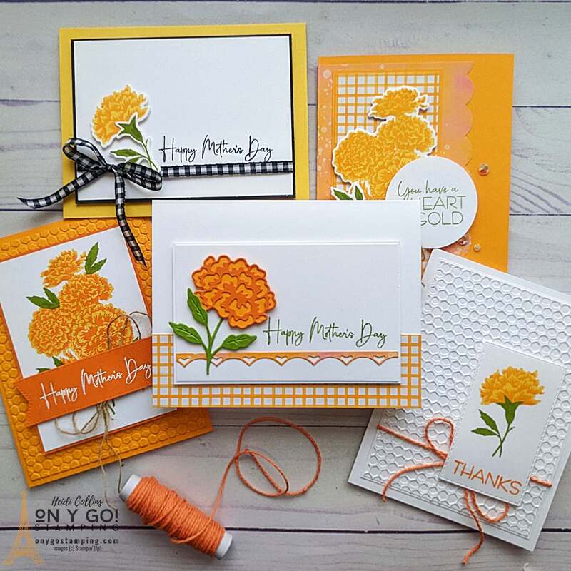 If you are looking for a unique way to show your gratitude and appreciation for the special people in your life, you'll love creating handmade floral cards with Marigold Moments stamp set from Stampin' Up! This charming set is perfect for making beautiful and heartfelt thank you cards for any occasion, from Mother's Day to birthdays. Put your creative skills to work and make a handmade card that truly expresses your feelings for someone special.