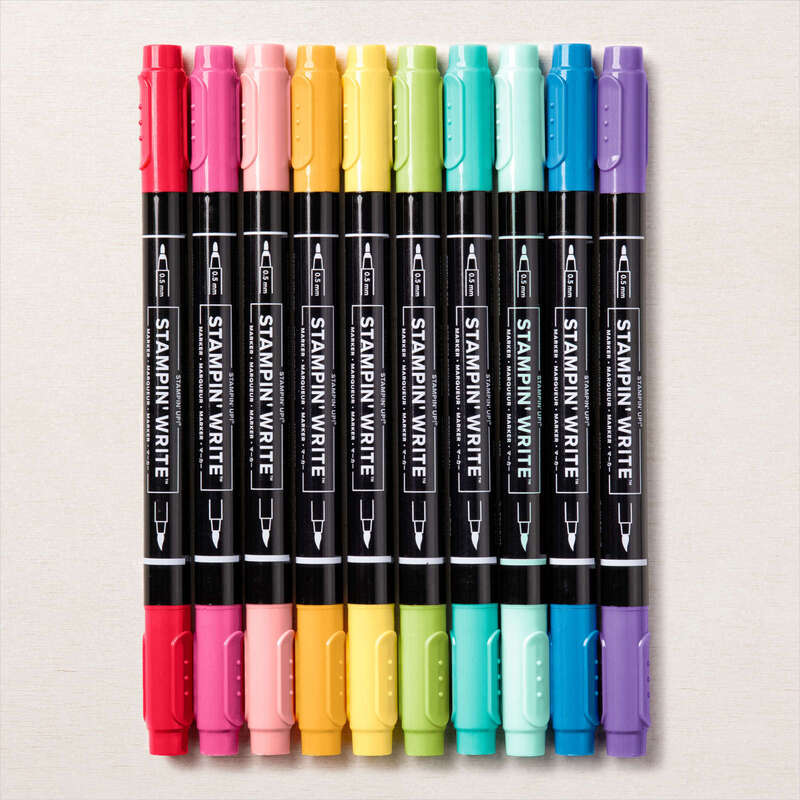 Stampin' Write markers are water-based markers.