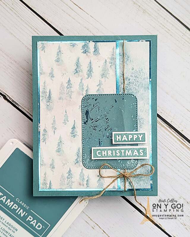 Discover the joy of crafting a heartfelt, handmade Christmas card using Stampin’ Up! materials like the Merry and Bright stamp set, and the enchanting Winter Meadow patterned paper. Unleash your creativity and make your holiday greetings stand out this season. Interested in learning how? See our video tutorial for step-by-step guidance.