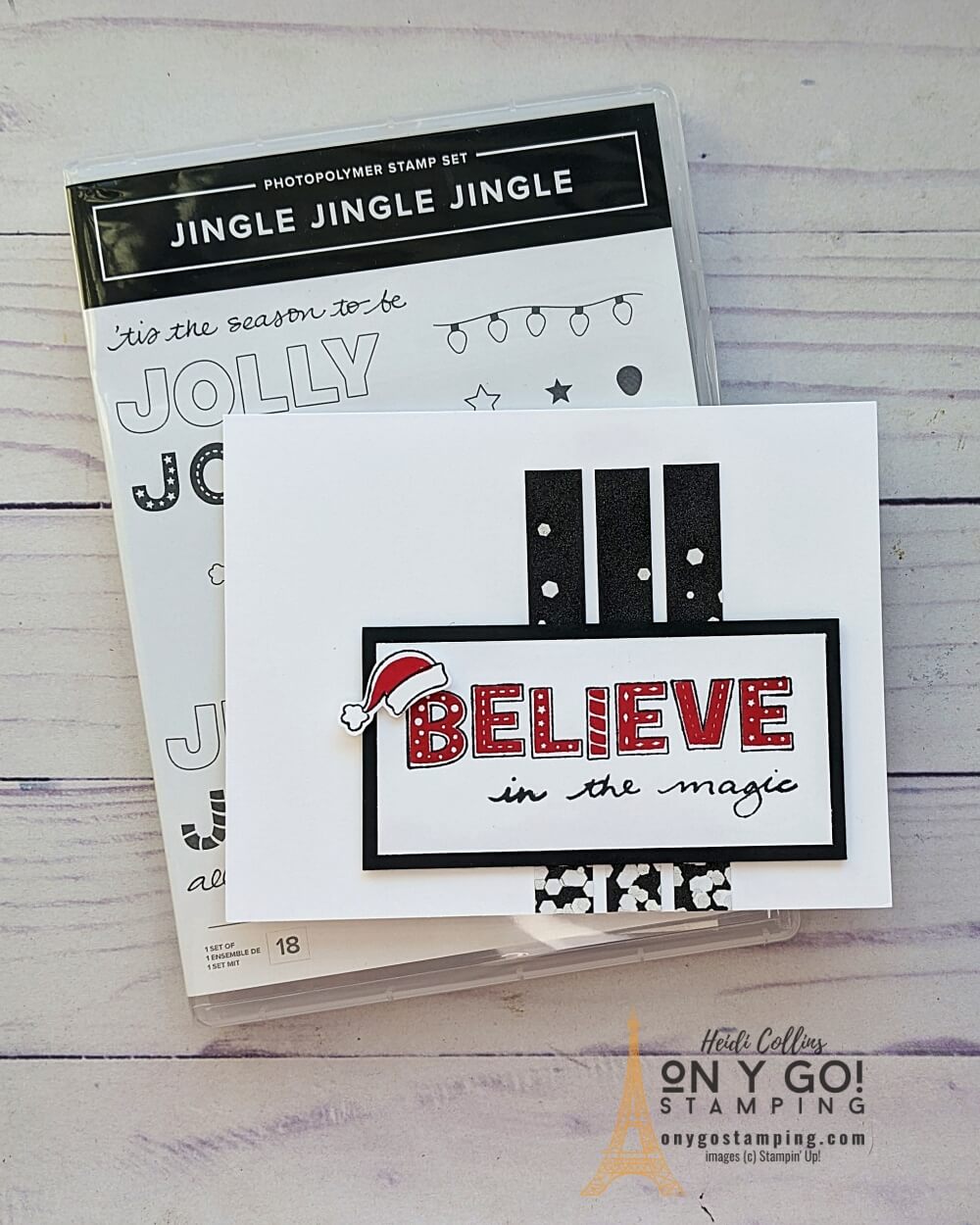 Create a quick and easy handmade Christmas card with a card sketch and the Jingle Jingle Jingle stamp set from Stampin' Up!®