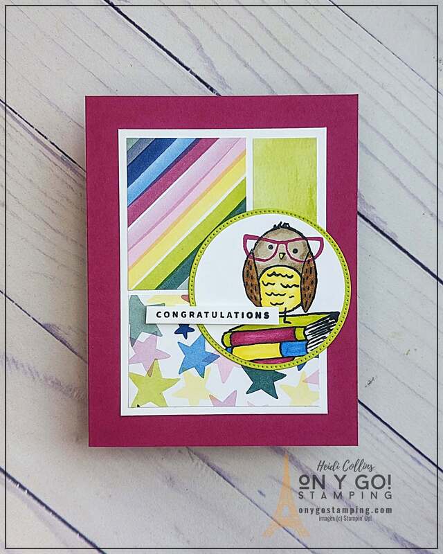 Are you looking for an easy way to create a stunning and unique handmade graduation card? This Bird's Eye View stamp set from Stampin' Up! combined with the Bright & Beautiful DSP and a card sketch, can help you create a card that will wow the graduate in your life!