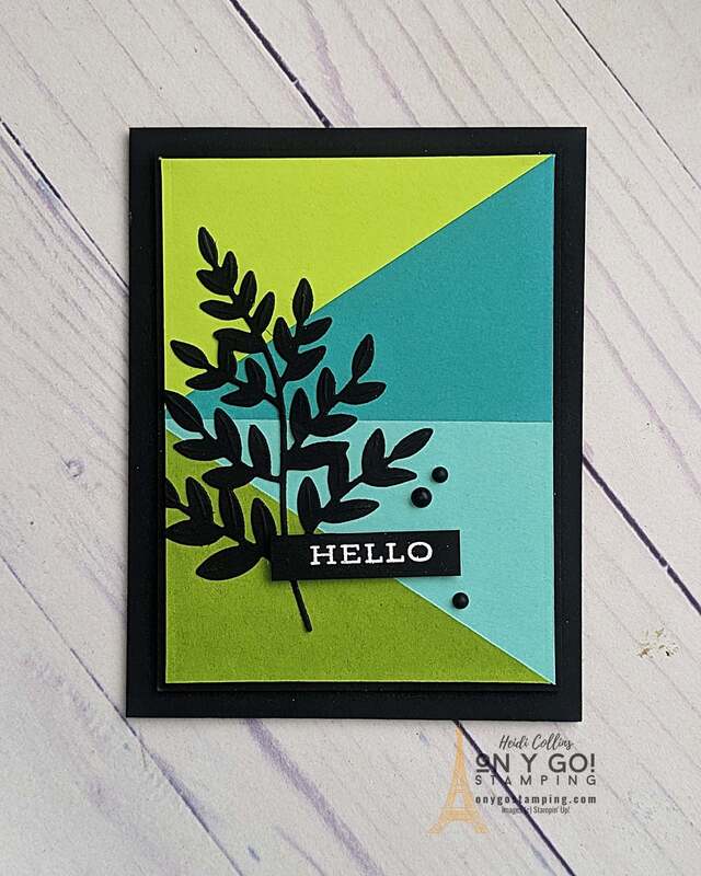If you're looking to make a card that will truly wow the recipient, look no further! The color blocking technique and the Stampin' Up!®️ Forever Fern stamp set, Forever Flourishing dies, and a simple 
