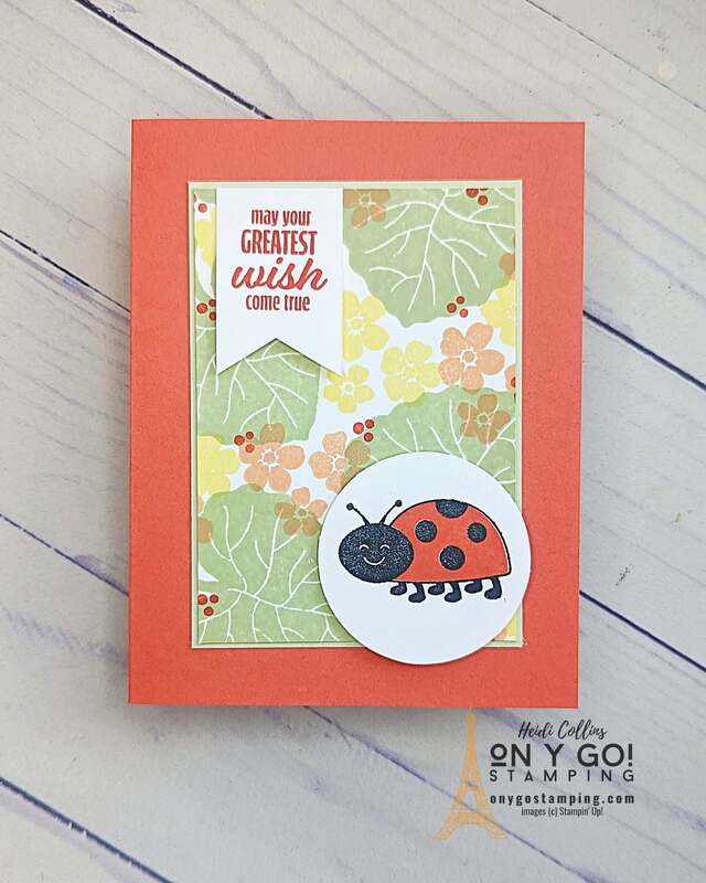 Discover the joy of creating personalized, handmade cards using the Stampin' Up! Hello Ladybug stamp set. Follow our easy card sketch guide using patterned paper to craft a charming card teeming with creativity. Make every message special and heartwarming!