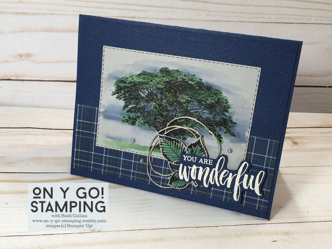 Card making idea with the Rooted in Nature stamp set. This gorgeous set of versatile stamps will be discontinued May 3.