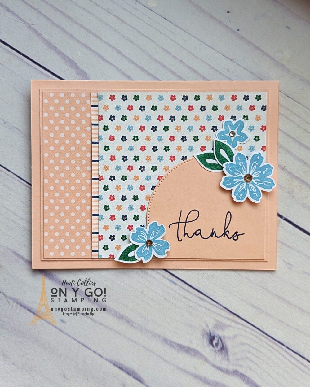 If you're looking for unique and beautiful handmade thank you cards, then look no further! The Petal Park stamp set from Stampin' Up!® is perfect for creating one-of-a-kind cards, and when paired with the Regency Park Designer Series Paper, your cards will be truly stunning. You won't just be sending a thank you note – you'll be sending a work of art!