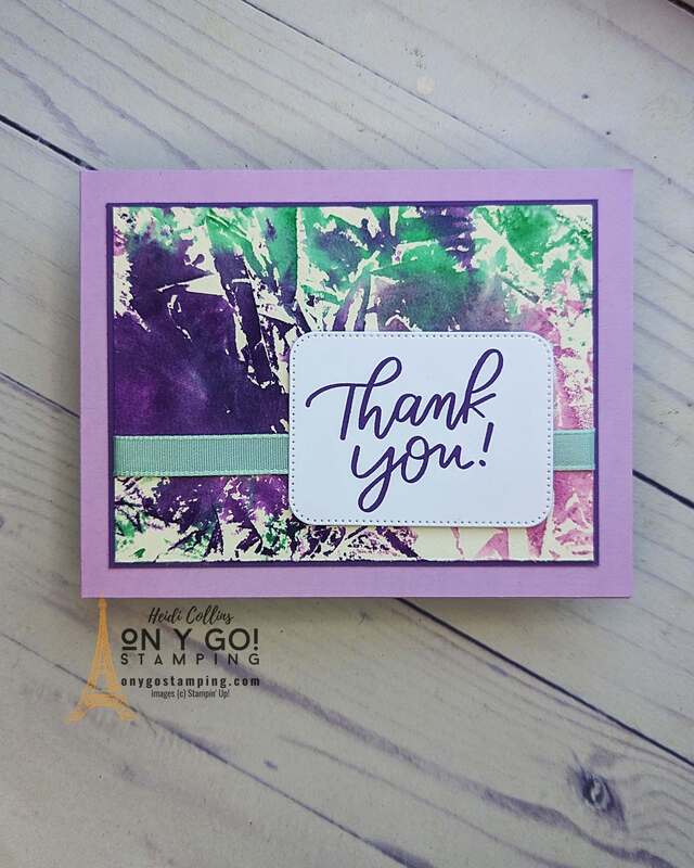 Show your appreciation in a unique and heartfelt way with a DIY Thank You Card. Unleash the artist within you using the innovative plastic wrap technique and Stampin' Up! Good Feelings stamp set. This artistic journey will not only help you express your gratitude but also spark your creative instincts. So, are you ready to make your own one-of-a-kind thank you card? See the video tutorial to get started!