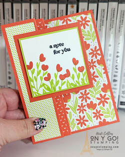 Looking for a fun and easy way to make a handmade card? Look no further than the Simply Fabulous stamp set from Stampin' Up! paired with the Butterfly Kisses DSP to create a beautiful and eye-catching floral fun fold card. You won't be disappointed as this card is sure to impress your friends and family!