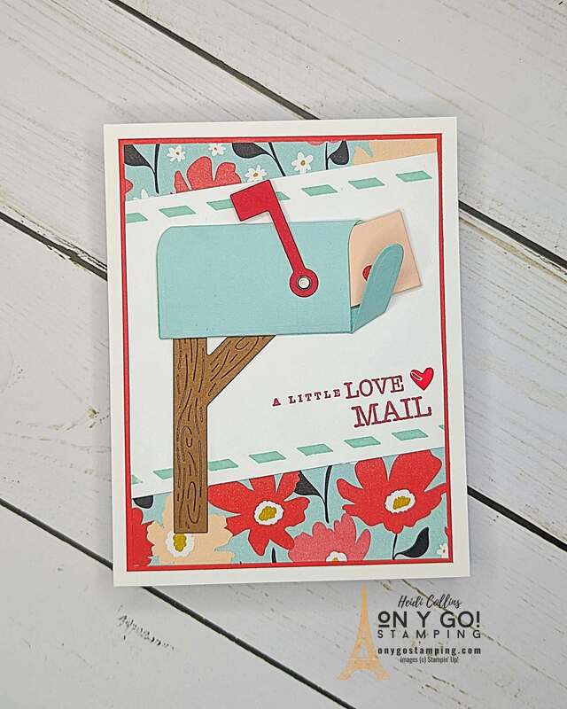 Send a little love note in a handmade card made with the Sending Love stamp set and coordinating dies from Stampin' Up!®️ See the complete video tutorial to see how to make this fun DIY Valentine.