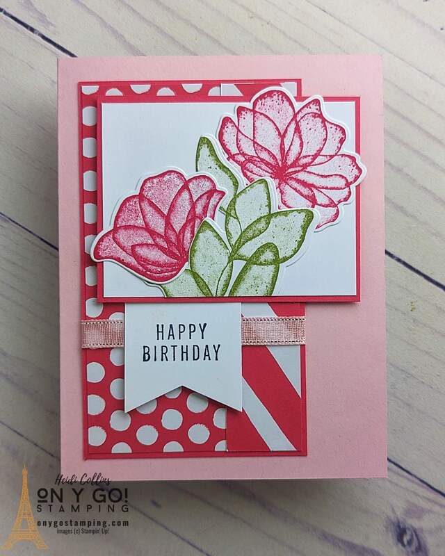 Get ready to craft an easy, handmade birthday card using a simple card sketch with the stunning Translucent Florals stamp set from Stampin' Up! This sneak peek of the Translucent Florals stamps will guide you on the art of creating thoughtful, personalized cards that leave a lasting impression. Embrace your creative side and master this beautiful craft. See the video tutorial for step-by-step guidance.