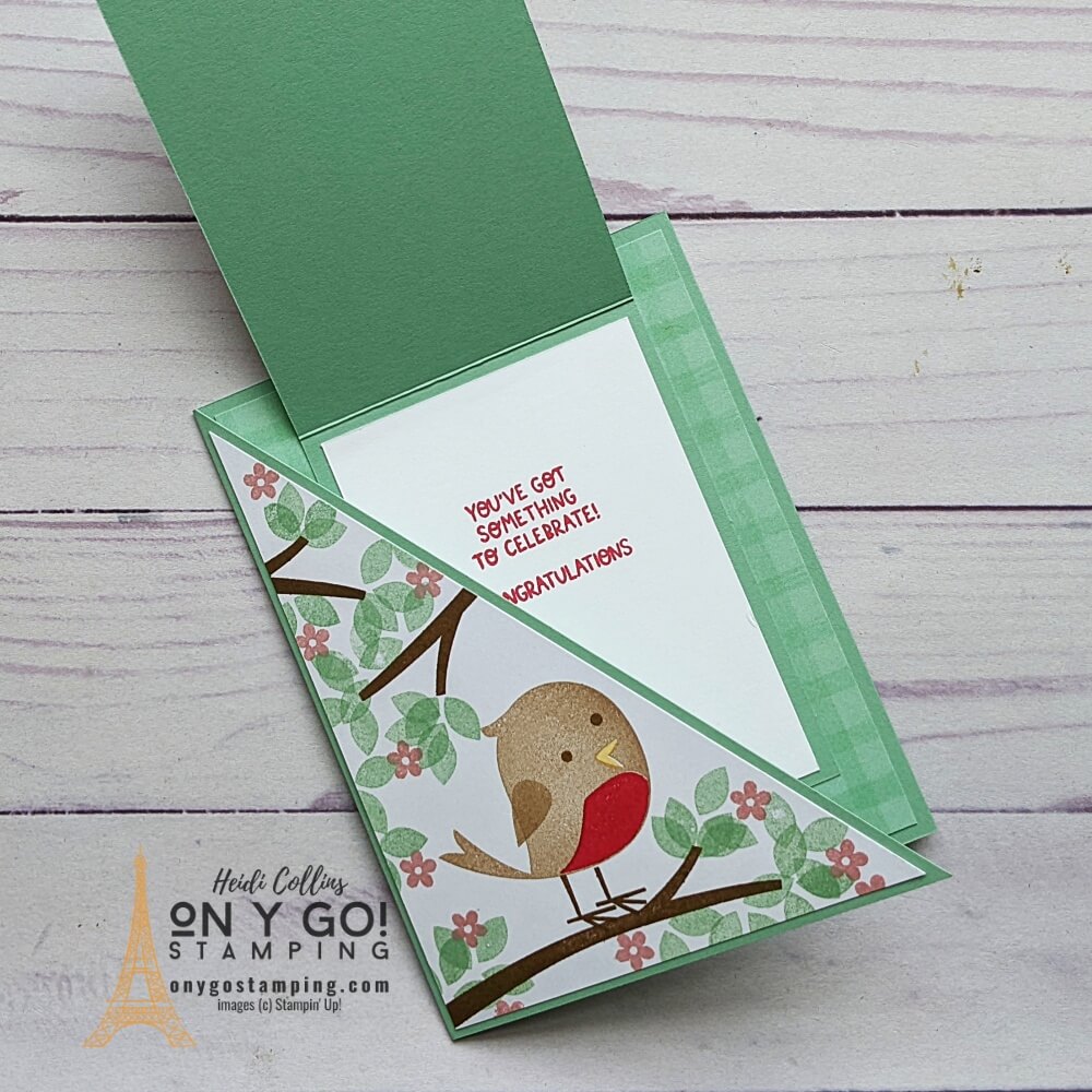 Use the Sweet Songbirds stamp set from Stampin' Up!® to create a fun fold card.