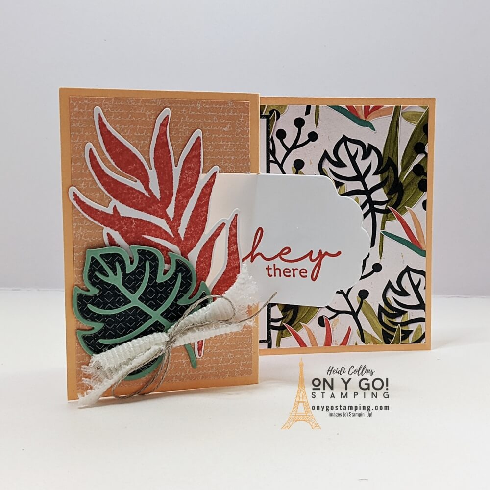 Video tutorial on how to create a swing card. This sample fun fold card uses the Artfully Composed suite from Stampin' Up!®