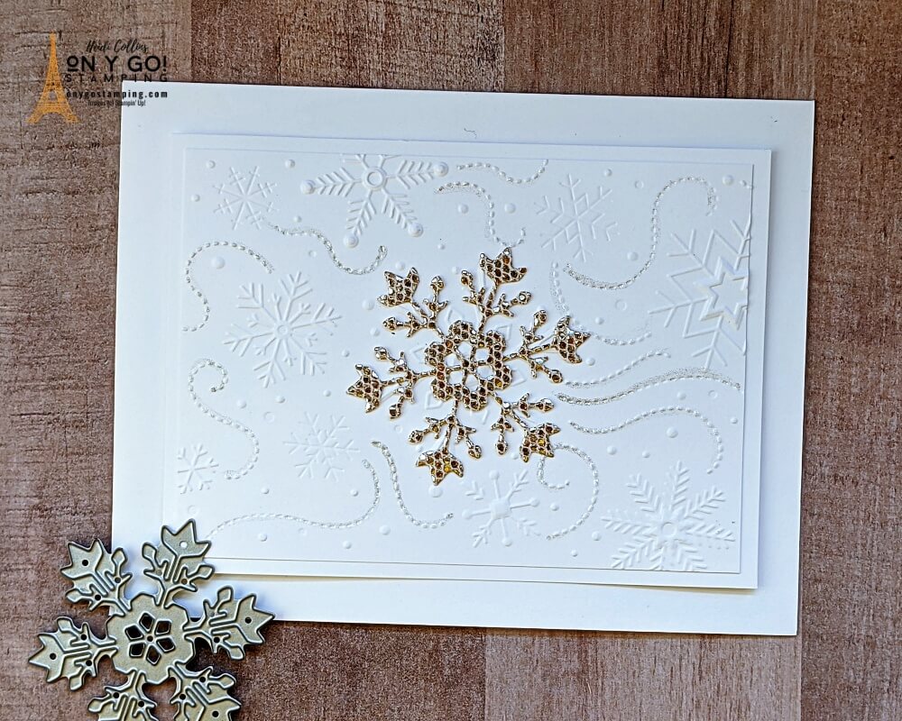 Simple handmade thank you cards that are perfect for winter! Make your own sparkly snowflake cards with the So Many Snowflakes dies and the Snowflake Wishes stamp set from Stampin' Up!