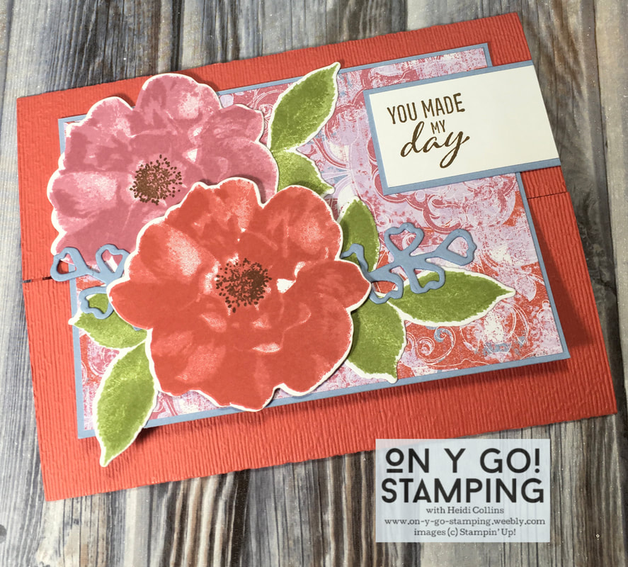 To a Wild Rose card idea. This fabulous stamp set will be retired by Stampin' UP! on May 3.