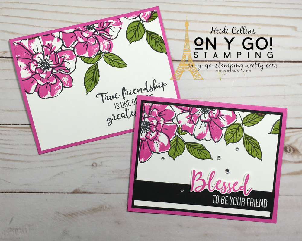 Card making idea for the retiring To a Wild Rose stamp set from Stampin' Up! Get this set before it's discontinued May 3.