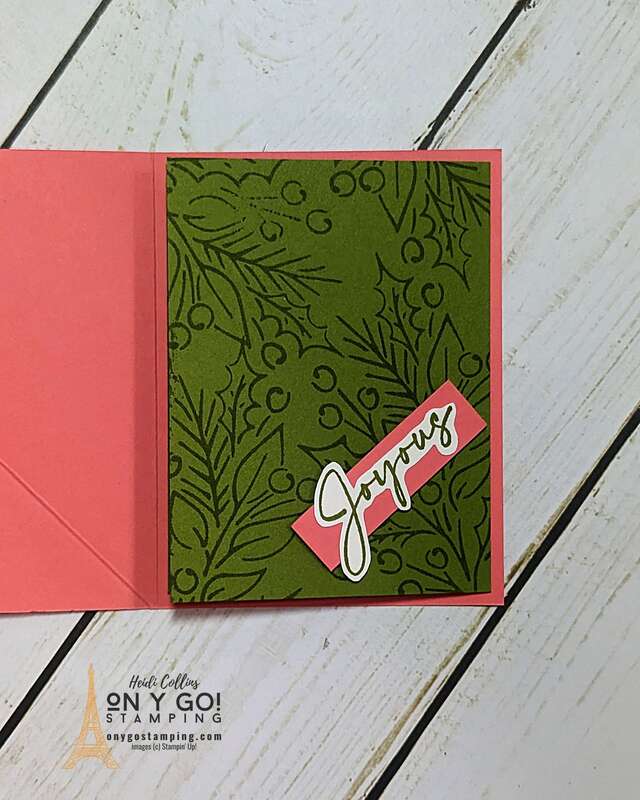 Get into the Christmas spirit with this super cute and easy-to-make fun fold twisted easel card using Stampin' Up! □ With the Joy of Noel stamp set, you'll be the star of your Pinterest boards □ Don't miss out, see the video tutorial now! □