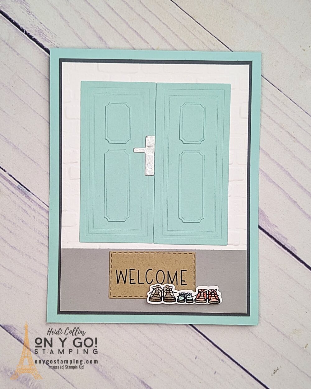 Welcome baby card using the Warm Welcome stamp set and dies from Stampin' Up!®