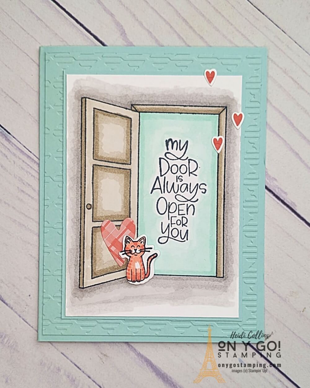 Tell someone you're there for them with a handmade card using the Warm Welcome stamp set and dies from Stampin' Up!