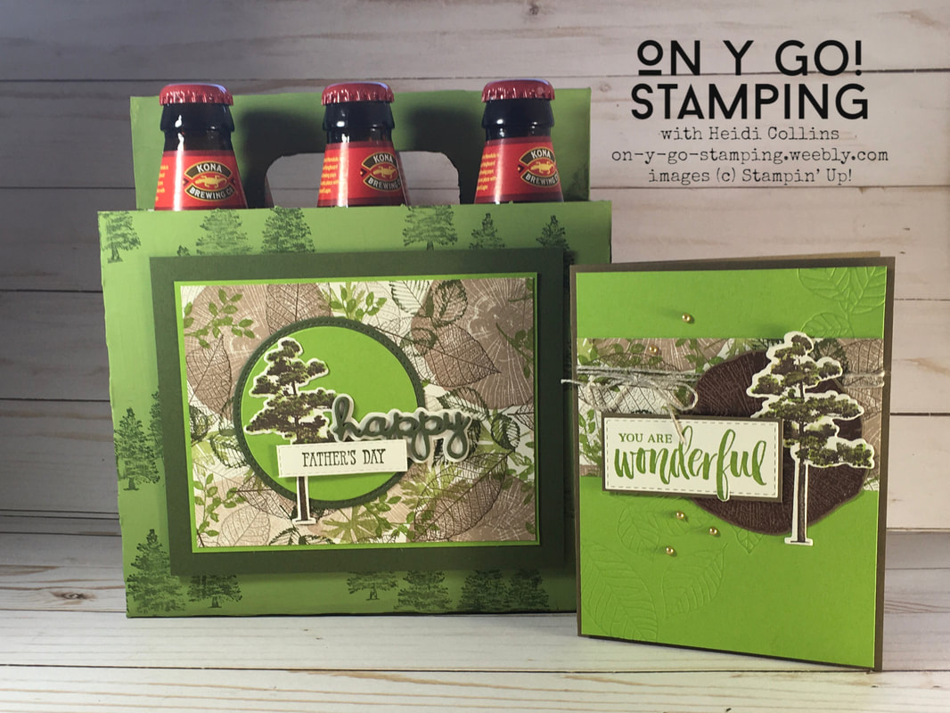 Father's day card and project with the retiring Rooted in Nature stamp set from Stampin' Up! Get these fabulous stamps before they retire on May 3.